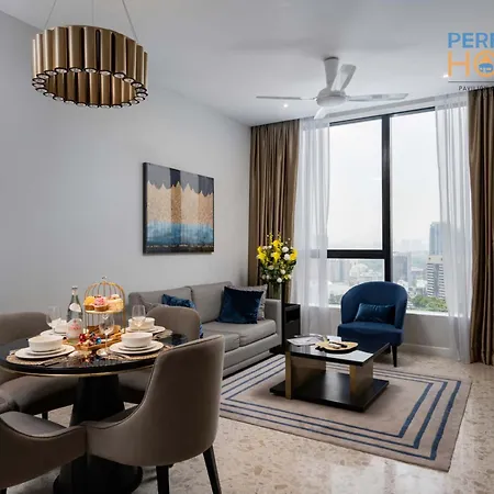 Pavilion Ceylon Hill Suites, Bukit Bintang By Perfect Host Kuala Lumpur Exterior photo A living room in a serviced apartment